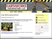 Tablet Screenshot of earthworksexcavatingllc.com